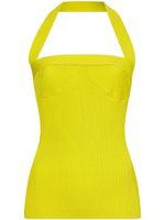 Proenza Schouler haut nervuré à dos nu - Jaune - thumbnail