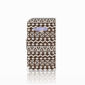 Samsung Galaxy J1 2016 Telefoon Hoesje Aztec Brown