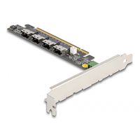 PCI Express x16 Card to 4 x internal SFF-8654 4i NVMe Netwerkadapter - thumbnail