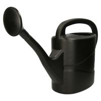 Gieter - zwart - kunststof - zwarte broeskop - 10 liter - 50 cm   - - thumbnail