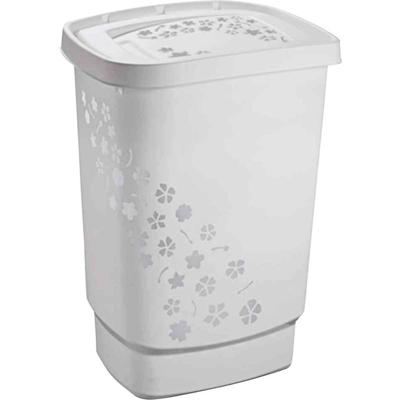 Rotho Wasdoos „Flowers” 55 L grijs 44,7 x 34,7 x 60,4 cm.