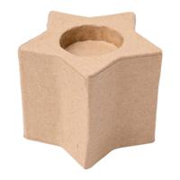 Colorations Versier je eigen theelichthouders ster, 6st.