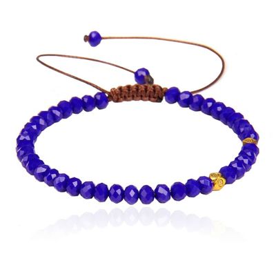 Memphis Armband Natuursteen - 4mm Facetkraal Night Memphis Armband Natuursteen - 4mm Facetkraal Night