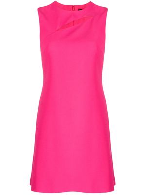 Versace robe courte à design sans manches - Rose