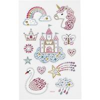 Creativ Company Diamond stickers, unicorn univers, vel 10x16 cm, 1 vel