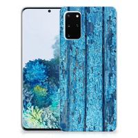 Samsung Galaxy S20 Plus Bumper Hoesje Wood Blue