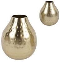 Vaas Metaal Goudkleurig 14 Cm