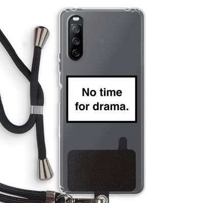 No drama: Sony Sony Xperia 10 III Transparant Hoesje met koord