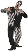 Boland Bloody clown kostuum unisex zwart/wit maat 50-52 (M)