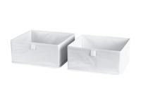 W5 Opbergmanden (Opbergboxen set van 2 - wit)