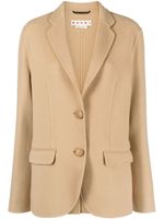 Marni blazer en laine à simple boutonnage - Tons neutres