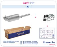 Partikelfilter, uitlaatinstallatie Faurecia, u.a. fÃ¼r Renault