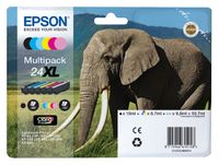 Inktcartridge Epson 24XL T2438 zwart + 5 kleuren HD - thumbnail