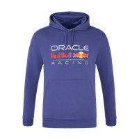 Red Bull Racing Truien - 152-158 - Kids - Large Front Logo Hoodie - Blauw - Max Verstappen