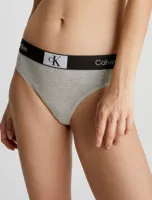 Calvin Klein string dames Retro- Modern Thong - Hoge katoenen dames string