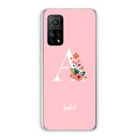 Pink Bouquet: Xiaomi Mi 10T 5G Transparant Hoesje