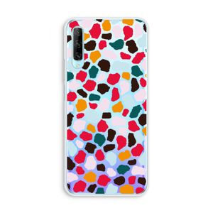 Colored Giraffe: Huawei P Smart Pro Transparant Hoesje