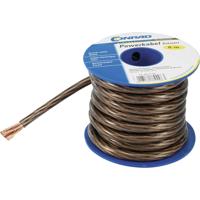 Conrad Components 607363 Massakabel 1 x 25 mm² Zwart, Transparant 5 m