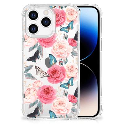 iPhone 14 Pro Case Butterfly Roses iPhone 14 Pro Case Butterfly Roses