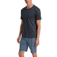 Calida Relax Imprint 2 V Neck Short Pyjama - thumbnail