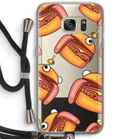 Hamburger: Samsung Galaxy S7 Transparant Hoesje met koord