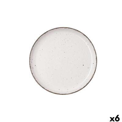 Dessertbord Quid Duna Beige Keramisch 20 x 2,5 cm (6 Stuks)