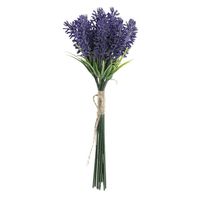 Items Lavendel kunstbloemen - bosje met stelen van paarse bloemetjes - 10 x 26 cm - Kunstplanten - thumbnail