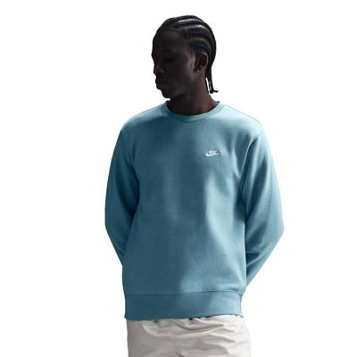 Nike Club Crew Sweater Turquoise Wit