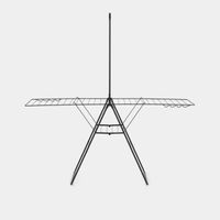 Brabantia Hangon Droogrek 25 meter Met Stang Matt Zwart