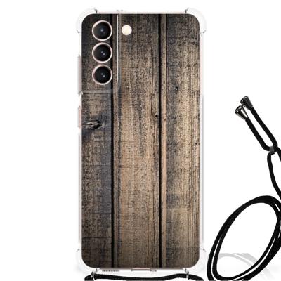 Samsung Galaxy S21 FE Stevig Telefoonhoesje Steigerhout Samsung Galaxy S21 FE Stevig Telefoonhoesje Steigerhout