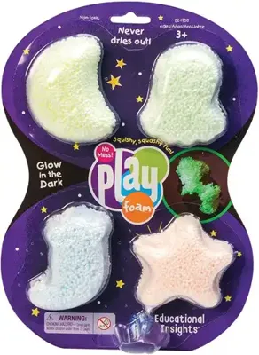 Learning Resources Playfoam® Glow In The Dark (4 kleuren)