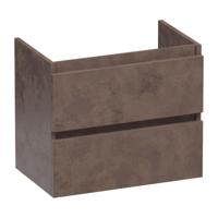 Brauer Joy - Onderkast Ondiep - 60 cm - met 2 Softclose Lades Greeploos en 1 Sifon Uitsparing - Erosion