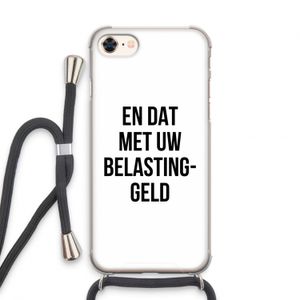 Belastinggeld: iPhone 7 Transparant Hoesje met koord
