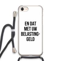 Belastinggeld: iPhone 7 Transparant Hoesje met koord