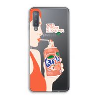 Peach please!: Samsung Galaxy A7 (2018) Transparant Hoesje