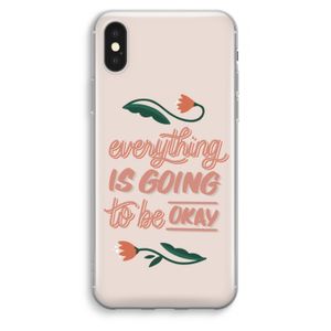 Optimistic flower girl: iPhone XS Max Transparant Hoesje
