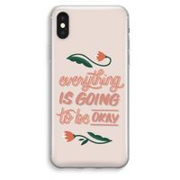 Optimistic flower girl: iPhone XS Max Transparant Hoesje