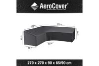 AeroCover | Loungesethoes 270 x 270 x 90 x 65-90(h) cm | L-vorm Trapeze - thumbnail