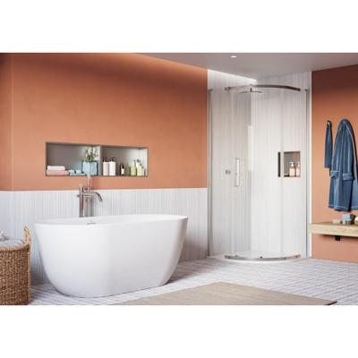Crosswater Asura Kwartronde Douchedeur - 8mm - 90x90cm - gepolijst RVS AUQSSC0900