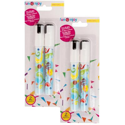 Svenska Living raam/spiegelstiften - 4x stuks - wit - kunststof - afwasbaar