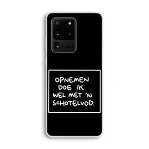 Schotelvod: Samsung Galaxy S20 Ultra Transparant Hoesje