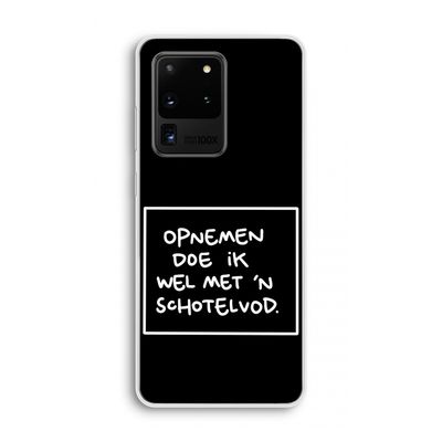 Schotelvod: Samsung Galaxy S20 Ultra Transparant Hoesje