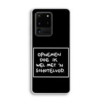 Schotelvod: Samsung Galaxy S20 Ultra Transparant Hoesje