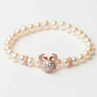 Lancaster JLA-BR-CRAB-2-WH 16 mm Dames armband