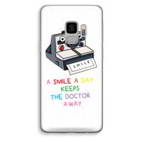 Smile: Samsung Galaxy S9 Transparant Hoesje - thumbnail
