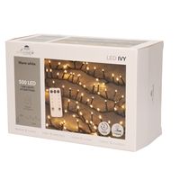 Kerstverlichting met afstandsbediening warm wit buiten 500 lampjes - thumbnail