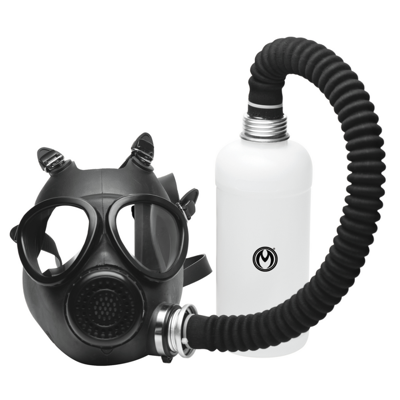Inhalator - Gasmasker met Fles - Zwart