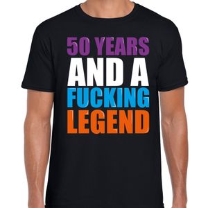 50 year legend / 50 jaar legende cadeau t-shirt zwart heren