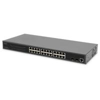 Digitus DN-95359 netwerk-switch Managed L2 Gigabit Ethernet (10/100/1000) Power over Ethernet (PoE) 1U Zwart - thumbnail