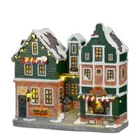 Facade street Zaandam battery operated l26,5xb10xh25 cm - Luville
